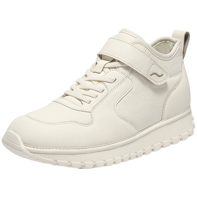 森达高帮鞋女2025新款厚底运动鞋