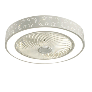 无扇叶吸顶风扇灯超薄现代卧室吊扇灯书房餐厅带电风扇吊顶一体灯