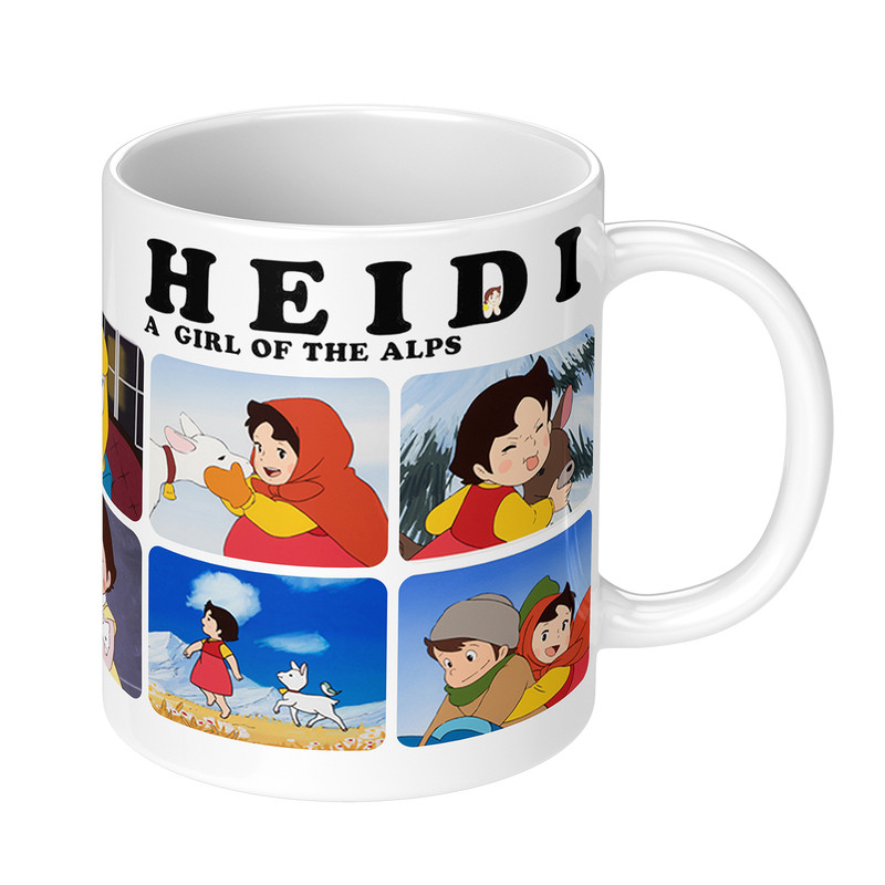 阿尔卑斯山的少女海蒂周边马克杯Heidi水杯卡通陶瓷杯子牛奶杯