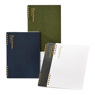 TACCIA仲林 日本线圈笔记本手账纸质好钢笔适用本子白领简约记事本B5螺旋线圈本速写本复古色日记本子线圈本