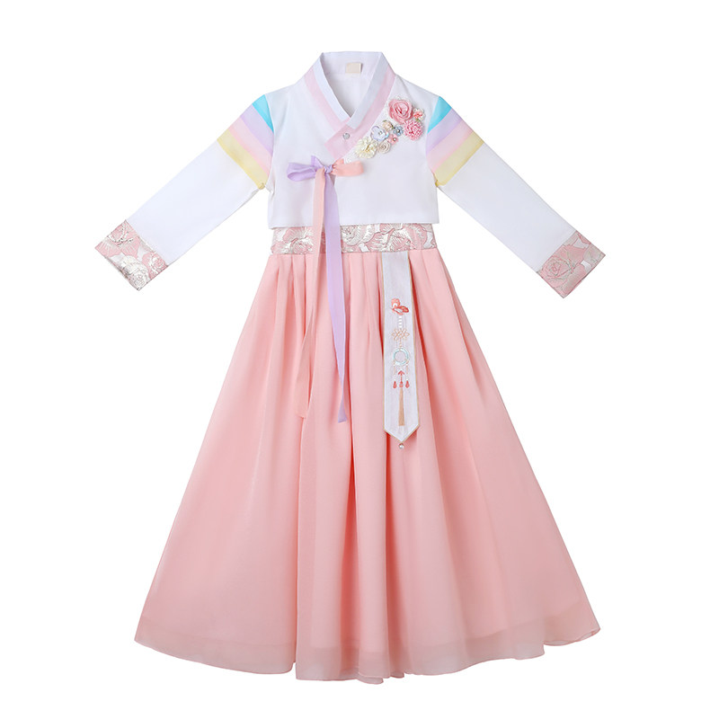 女孩朝鲜族古装元旦韩服宝宝童装