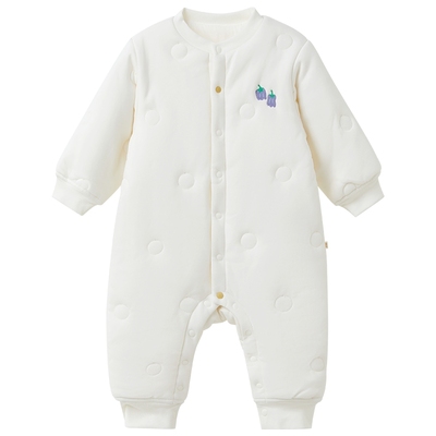 papa婴儿连体衣夹棉加厚宝宝衣服