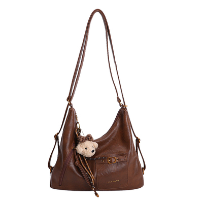 韩系复古大容量包包女式2025新款秋冬单肩包高级感上班通勤托特包