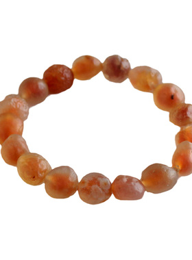 天然阿拉善糖心玛瑙手链籽玛瑙