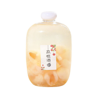500ml透明pet食品级塑料瓶果酒50