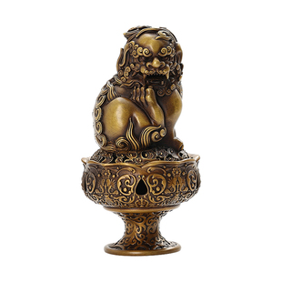 馆藏狻猊炉仿古纯铜香炉家用室内香薰炉檀香熏香炉上香沉香炉摆件