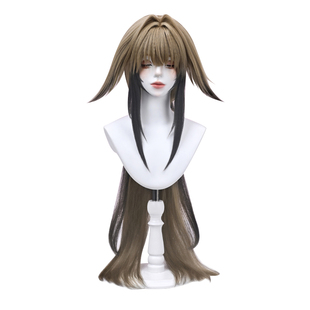 三分妄想绝区零叶瞬光cos假发虎口夹马尾渐变仿真头皮无定金发卡