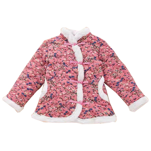 东北花棉袄碎花百搭款网红短款外套加厚大花棉袄女装中国风妈妈装