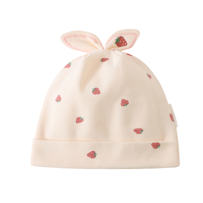 新生婴儿胎帽春秋冬款护囟门初生女宝宝纯棉无骨帽子四季款03个月