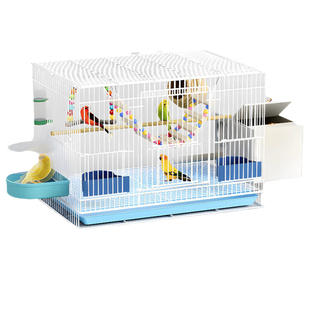 2024新款鸟笼子新型生态别墅虎皮鹦鹉八哥相思秀眼鸽笼大号带厕所