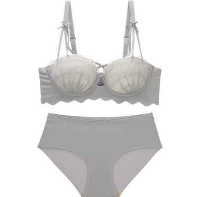 六只兔子蕾丝聚拢舒适无钢圈文胸