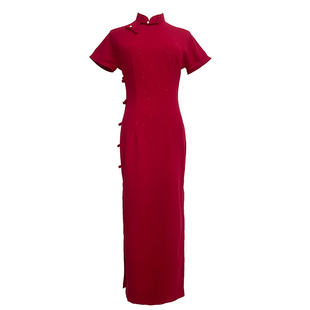 探芳红色敬酒服旗袍2026新款夏季新中式新娘女气质高贵订婚礼服裙