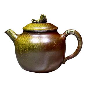 坭兴陶柴烧精品莲蓬壶名家纯手工茶具家用泡茶壶中式复古非紫砂
