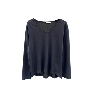 v领白色打底衫女士内搭2026春装新款宽松薄款慵懒长袖t恤上衣外穿