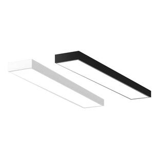 led长条形办公教室三防灯店铺商超市方通吸吊顶专用铝格栅照明灯