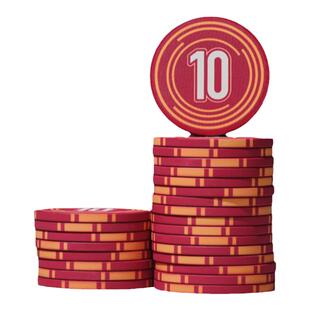 【POKERABOVE】德州扑克高档带面值陶瓷筹码筹码（圈圈带面值）