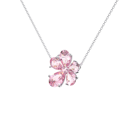 钛钢莫桑石女设计感项链