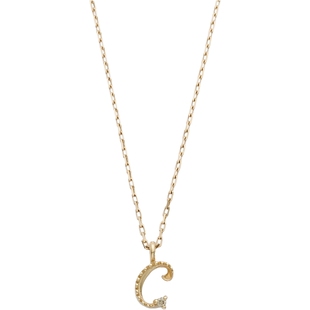 新年礼物agete/阿卡朵【海外限定】字母链9K金钻石项链集合款生日