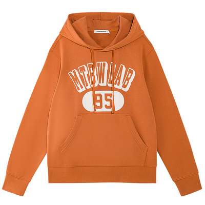 美特斯邦威潮流字母印花连帽卫衣