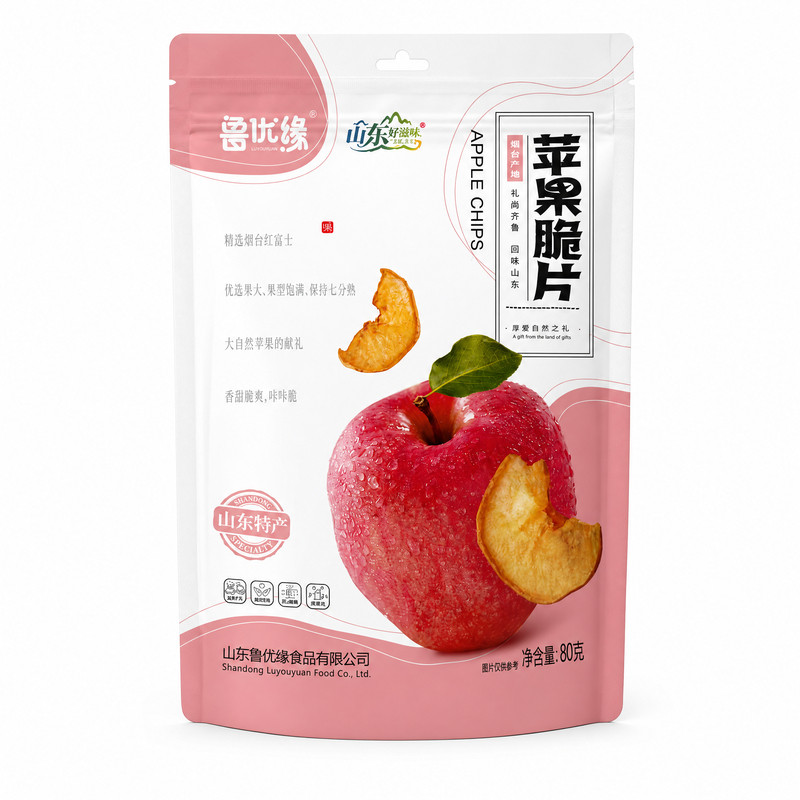 鲁优缘苹果干脆片厚切带皮无添加