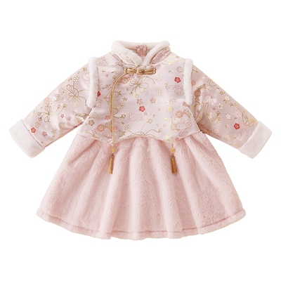 杰里贝比唐装秋冬季女小童