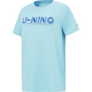 李宁童装短袖T恤男女小大童新款综合体能系列夏季圆领上衣童装