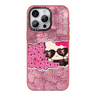 benefit粉色财迷有钱猫咪17适用于iphone16promax苹果15PRO晶盾磁吸手机壳13新款14套12冰川纹防摔彩色边框