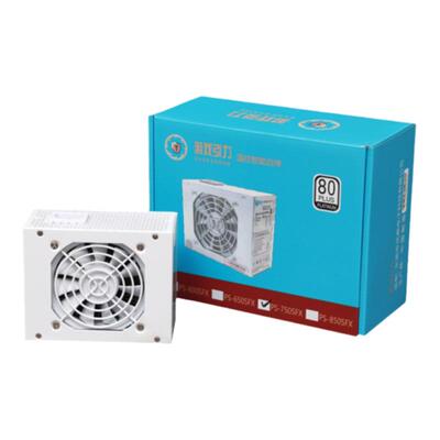 游戏引力600W850W金牌白金牌智能启停静音SFX迷你电源配硅胶软线