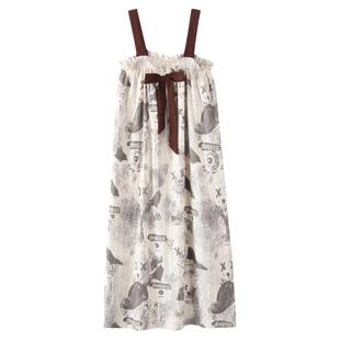 浪莎睡衣女夏季纯棉性感吊带可爱卡通公主风睡衣夏天可外穿家居服