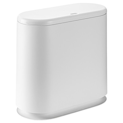 吱凡按压式窄缝大容量防水垃圾桶