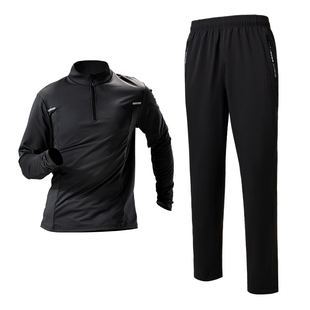 运动套装男春秋款跑步训练服速干衣健身衣服紧身骑行装备晨跑装备