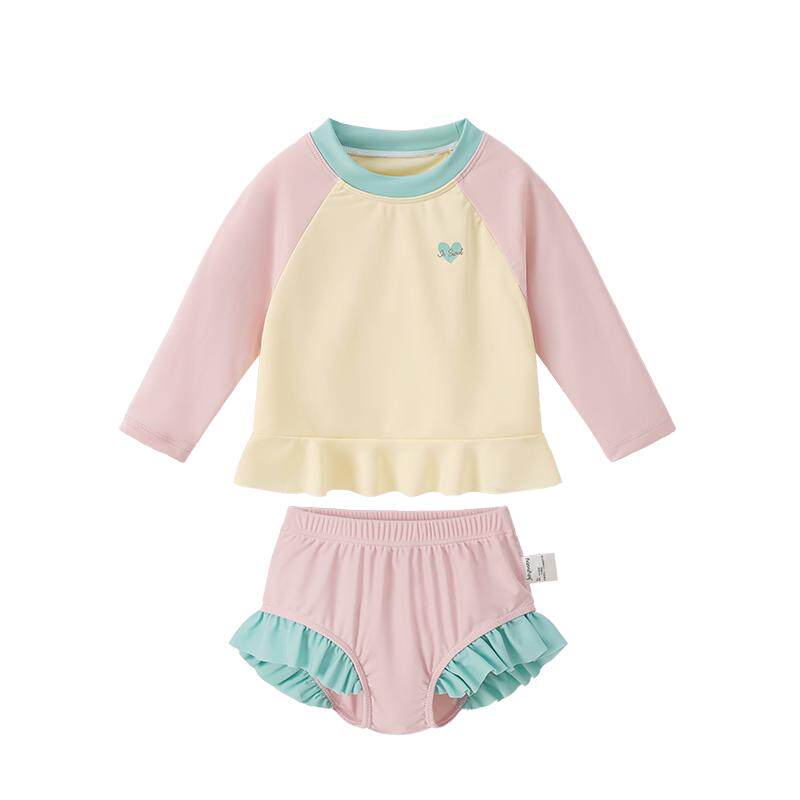 jellybaby女童夏季分体泳衣