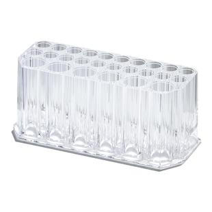 日式美甲收纳笔筒透明亚克力收纳笔架26孔大容量笔刷桌面收纳盒子