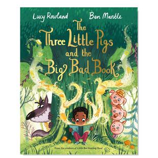 【预售】三只小猪的书英文儿童绘本虚构类进口原版外版书3-6周岁The Three Little Pigs and the Big Bad BookBen MantlePan Macm