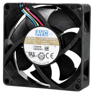 AVC DATC0825B2G暴力8025 12V 1.6A机箱电源服务器滚珠PWM风扇8CM