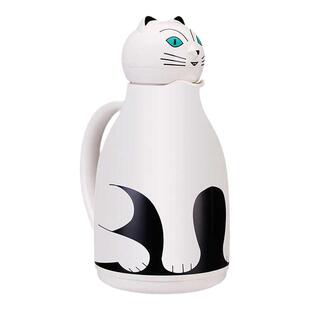 HELIOS德国原产进口英国猫保温壶带盖母婴可用玻璃内胆动物保暖壶