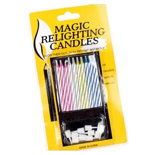 愚人节吹不灭的蜡烛整人玩具生日蜡烛魔术道具恶创意蛋糕复明整蛊