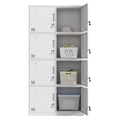 八门更衣柜钢制多门员工储物柜