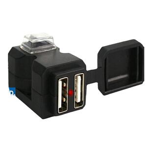加装电动车摩托车手机充电器通用12v转5vusb接口智能快充防水车充