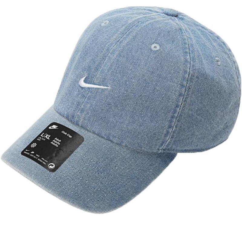 NIKE耐克男女CLUB CAP CB DENIM 24 L运动休闲帽子HF0383-429