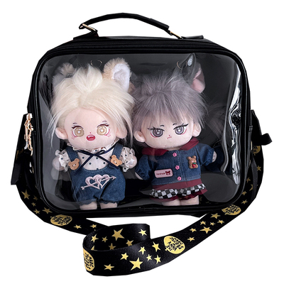 日系简约百搭基础款20cm娃包chic少女JK双肩单肩斜挎PU大容量痛包