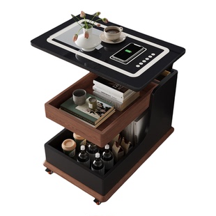 新款多功能无线充电可移动边几小户型茶几小推车客厅智能沙发边柜