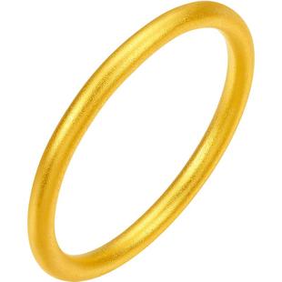 六桂福足银光面素圈戒指女纯银闭口素戒尾戒新年礼物指环