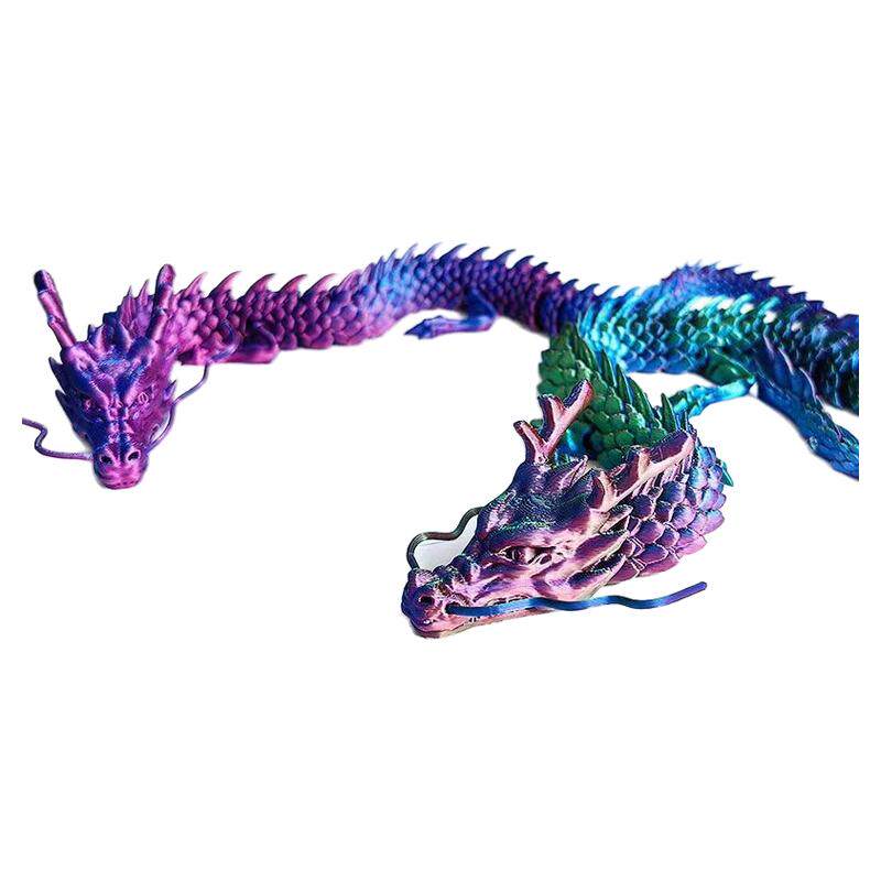 网红3d打印龙玩具立体龙模型摆件三d打印活动关节龙中国龙可动龙
