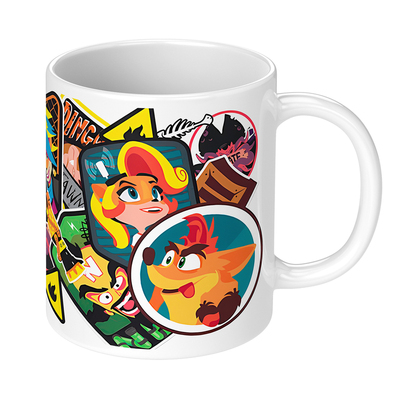 古惑狼游戏周边马克杯水杯卡通陶瓷杯子Crash Bandicoot