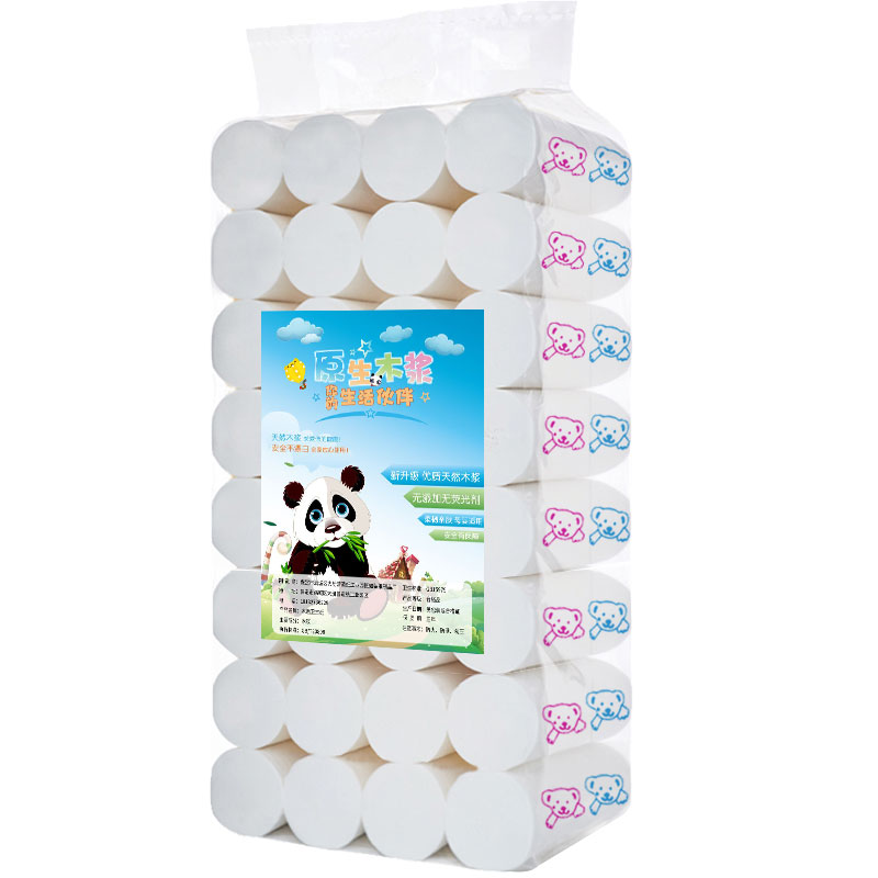 印花卫生纸卷纸加长家用实惠装