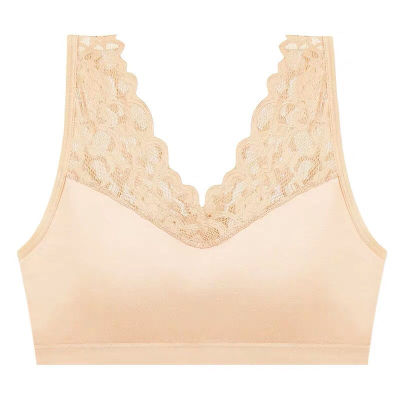 纯棉无钢圈聚拢美背性感一体文胸