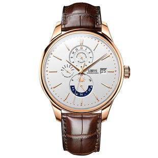 罗宾尼手表男全自动机械表男款休闲商务防水男士手表品牌正品十大