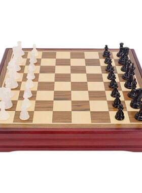 御圣国际象棋高档水晶玛瑙玉石
