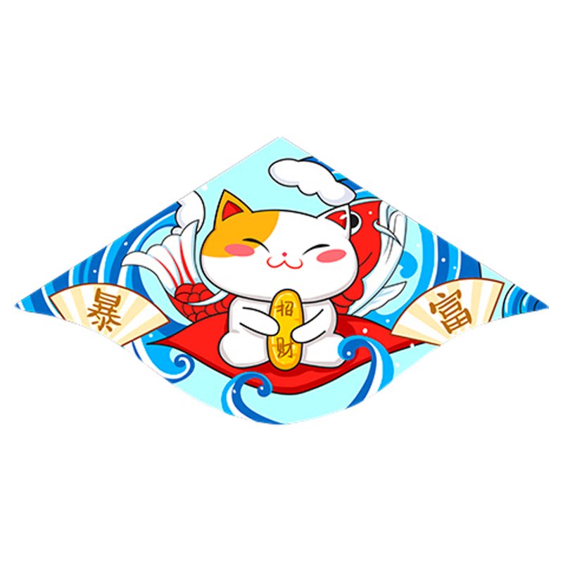 潍坊招财猫可爱风筝国潮新式风筝
